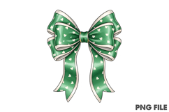 St Patricks Day Heart Coquette Bow Png Product Image 1