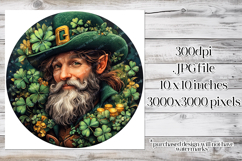 Irish Leprechaun Spinner, Sublimation St Patrick&#039;s Day, w1 Product Image 2