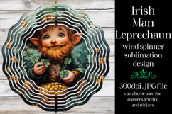 Irish Leprechaun Spinner, Sublimation St Patrick&#039;s Day, w13 Product Image 1