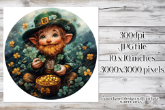 Irish Leprechaun Spinner, Sublimation St Patrick&#039;s Day, w13 Product Image 2