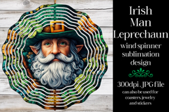 Irish Leprechaun Spinner, Sublimation St Patrick&#039;s Day, w3 Product Image 1