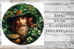 Irish Leprechaun Spinner, Sublimation St Patrick&#039;s Day, w4 Product Image 2