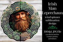 Irish Leprechaun Spinner, Sublimation St Patrick&#039;s Day, w5 Product Image 1