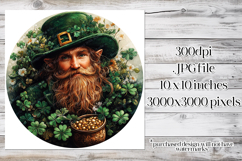 Irish Leprechaun Spinner, Sublimation St Patrick&#039;s Day, w5 Product Image 2