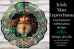 Irish Leprechaun Spinner, Sublimation St Patrick&#039;s Day, w6 Product Image 1