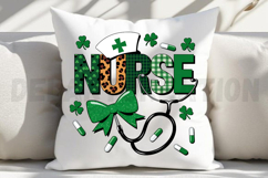 St Patricks day Nurse Sublimation PNG Product Image 3