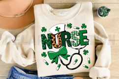 St Patricks day Nurse Sublimation PNG Product Image 4