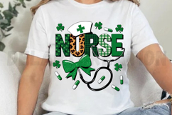 St Patricks day Nurse Sublimation PNG Product Image 2