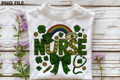 St. Patricks Day Nurse Png, St.Patricks Product Image 3