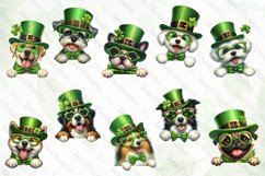 St Patrick’s Day Peeking Dogs Sublimation Product Image 2