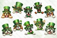 St Patrick’s Day Peeking Dogs Sublimation Product Image 3