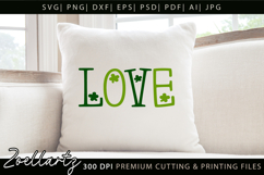 St Patrick's Day SVG Love Lucky Shamrock T-shirt Mug Design Product Image 4