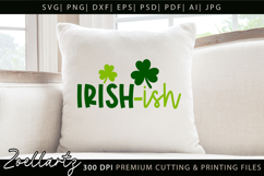 St Patrick's Day SVG Lucky Shamrock Irish-ish T-shirt Design Product Image 3