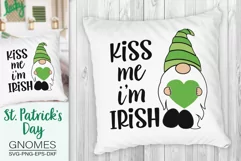 St. Patrick's Day Gnome Svg, Kiss Me I'm Irish Svg Product Image 3