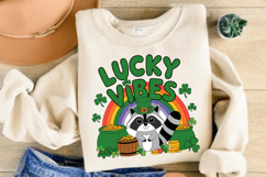 St. Patrick’s Day Raccoon PNG, Funny Raccoon St. Patrick Product Image 3