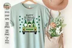Saint Patrick's Day Truck Gnome SVG Product Image 2