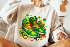St Patricks Day Sneaker PNG, St Patrick's Day PNG, Lucky PNG Product Image 2