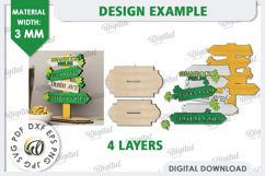 St Patrick&#039;s Day Stand Decor Laser Cut Bundle. Lucky Charms Product Image 4