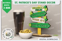 St Patrick&#039;s Day Stand Decor Laser Cut Bundle. Lucky Charms Product Image 3