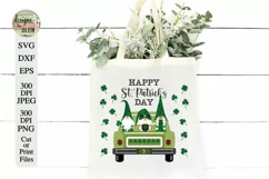 Saint Patrick's Day Truck Gnome SVG Product Image 3