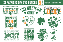 St Patricks Day SVG Bundle |Lucky Shamrock Funny Quote SVG Product Image 1