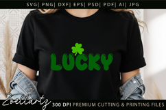 St Patrick's Day SVG Love Lucky Shamrock T-shirt Mug Design Product Image 4