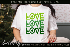 St Patrick's Day SVG Love Lucky Shamrock T-shirt Mug Design Product Image 3