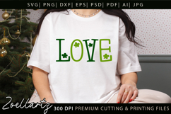St Patrick's Day SVG Love Lucky Shamrock T-shirt Mug Design Product Image 5