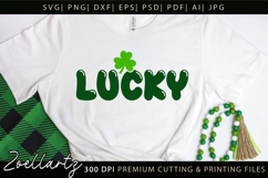 St Patrick's Day SVG Love Lucky Shamrock T-shirt Mug Design Product Image 2