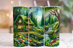 St Patrick's Day Shamrock Seamless Tumbler Wrap Sublimation Product Image 1