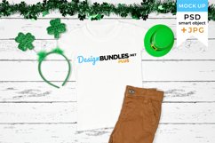 Kids t-shirt mockup St. Patricks Day Product Image 1