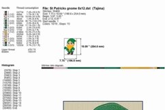 Lucky Gnome with Shamrock and Orange Beard Embroidery Design Product Image 2