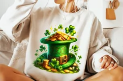 St Patrick's Day Hat PNG, Lucky Day PNG, Shamrock Clipart Product Image 3