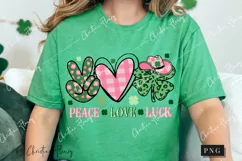 Howdy Peace Love Luck PNG | St Patrick's Day PNG Product Image 3