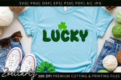 St Patrick's Day SVG Love Lucky Shamrock T-shirt Mug Design Product Image 5