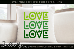 St Patrick's Day SVG Love Lucky Shamrock T-shirt Mug Design Product Image 5