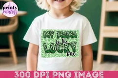 Kids St. Patrick's Day PNG, Shamrock Sublimation Design Product Image 4