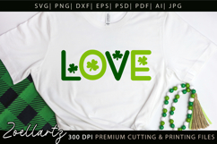 St Patrick's Day SVG Love Lucky Shamrock T-shirt Mug Design Product Image 2