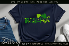 St Patrick's Day SVG Love Lucky Shamrock T-shirt Mug Design Product Image 4