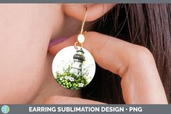 GorgeousSt Patricks Splash Round Earrings design.