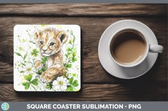 GorgeousSt Patricks Splash Square Coaster design.
