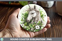 GorgeousSt Patricks Splash Round Coaster design.