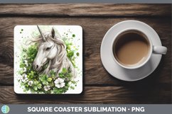 GorgeousSt Patricks Splash Square Coaster design.