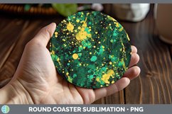 GorgeousSt Patricks Round Coaster design.
