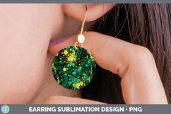 GorgeousSt Patricks Round Earrings design.
