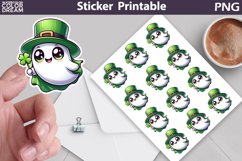 St Patricks Day Sticker | St Patrick Ghost Sticker Product Image 1