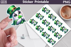 St Patricks Day Sticker | St Patrick Ghost Sticker Product Image 1