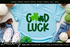 St Patrick's Day SVG Shamrock Good Luck T-shirt Mug Design Product Image 6