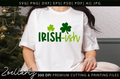 St Patrick's Day SVG Lucky Shamrock Irish-ish T-shirt Design Product Image 2