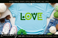 St Patrick's Day SVG Love Lucky Shamrock T-shirt Mug Design Product Image 6